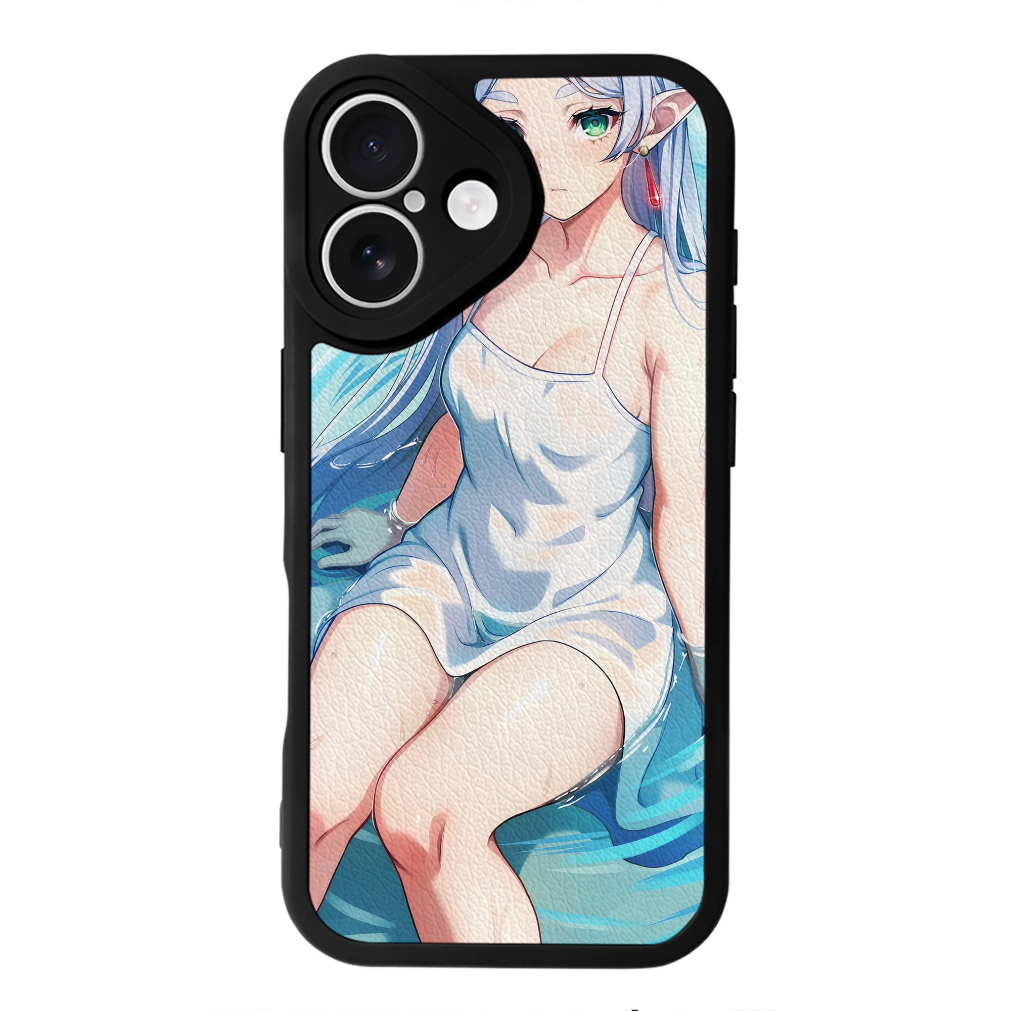 （画像用） 葬送のフリーレン Frieren 【iPhone 16シリーズ対応】シリコンスマホケース（レザー調） 材質：シリコン